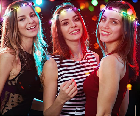 LED Light-Up Flower Crown
