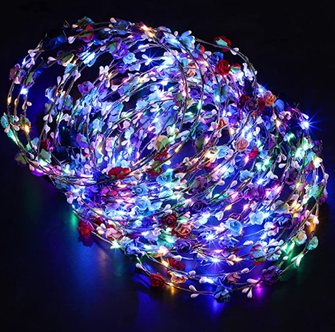 LED Light-Up Flower Crown